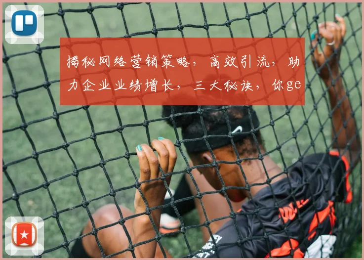 揭秘网络营销策略，高效引流，助力企业业绩增长，三大秘诀，你get了吗